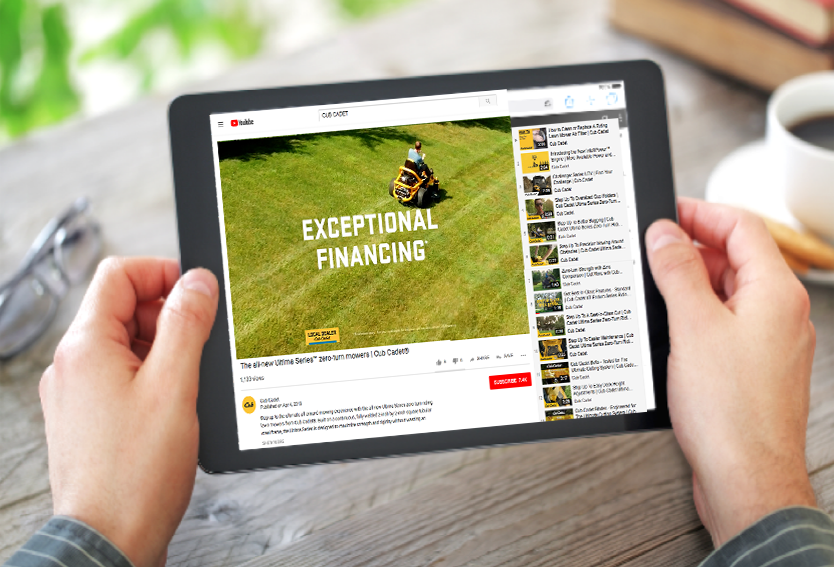 cubcadet tablet graphic